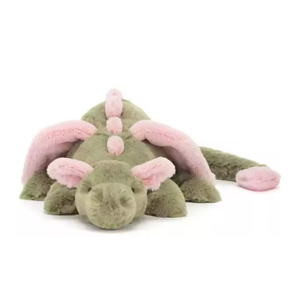 FENDRAL Cute Dragon Plush Toy – Soft Stuffed Dragon Animal Plush Doll, Huggable Pillow Gift for Kids, Teens and Adults, Cozy Room Decoration